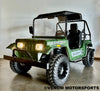 Venom 200cc Mini Jeep | Willys Edition | Full-Size | Automatic Army Green