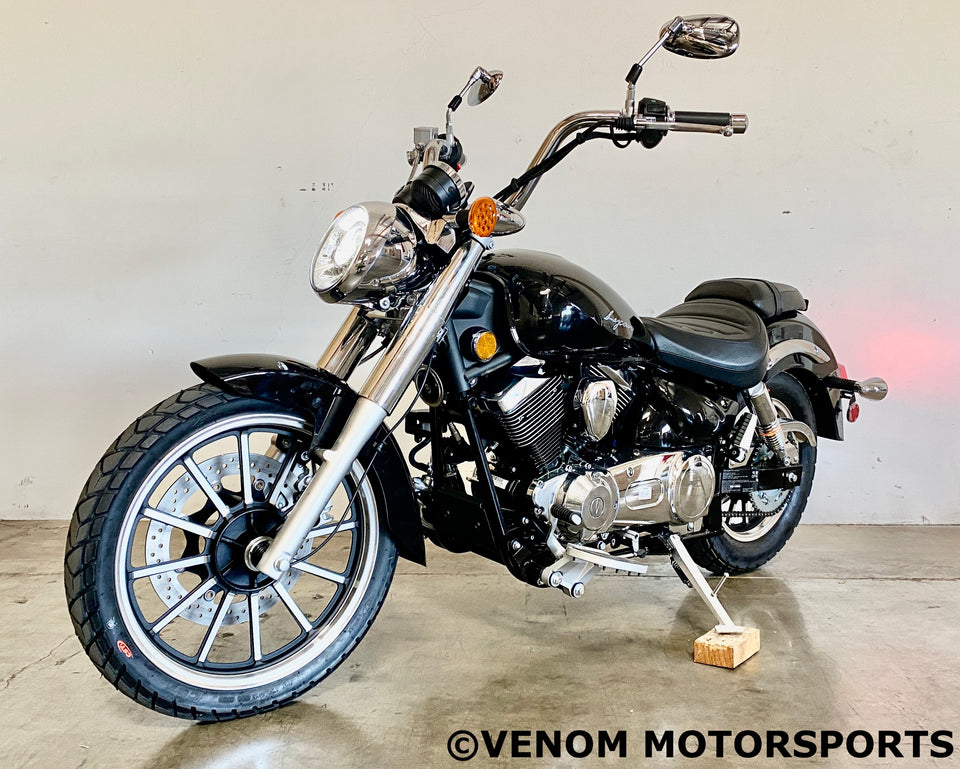 Lifan Lycan | 250cc Chopper | V-Twin | Fuel Injected | 5-Speed Black