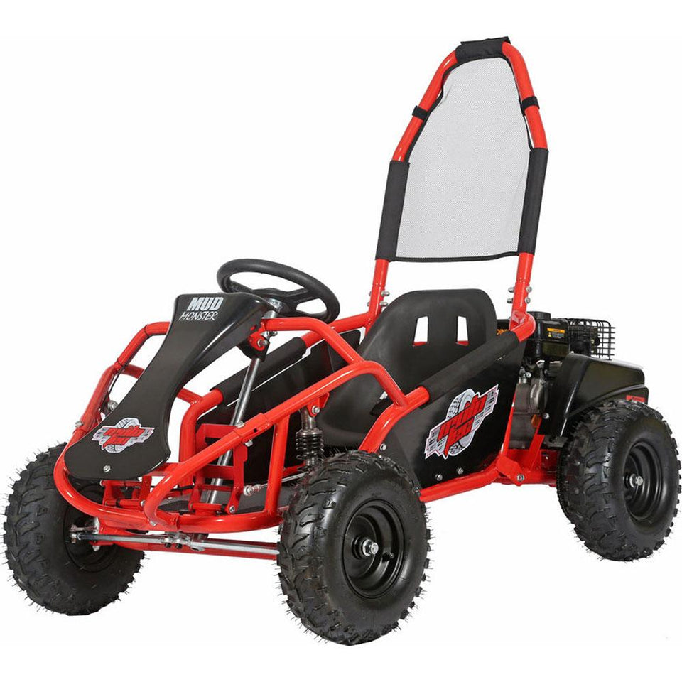 Venom Mud Ripper Kids Go Kart | 98cc | Gas Powered | Dune Buggy Red