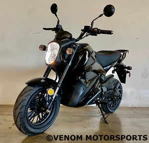 Venom E-Vader | 2000W Electric Motorcycle | Brushless | 72V Black