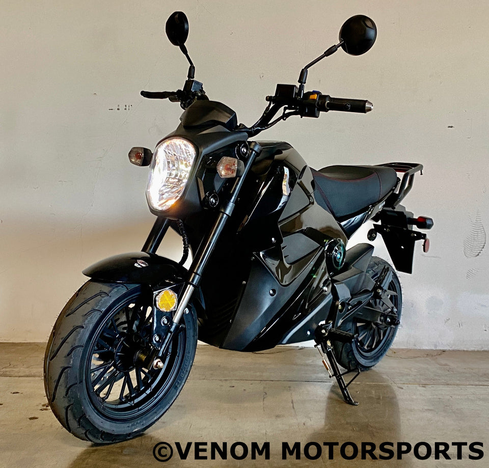 Venom E-Vader | 2000W Electric Motorcycle | Brushless | 72V Black