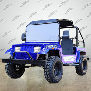 Venom 200cc Mini Jeep | Willys Edition | Full-Size | Automatic Blue