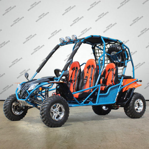200cc Venom Captain Go-Kart | 4 Seater | Automatic + Reverse Blue