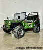 Venom 125cc Mini Jeep | Willys Edition | 3-Speed | Off Road Camo Green