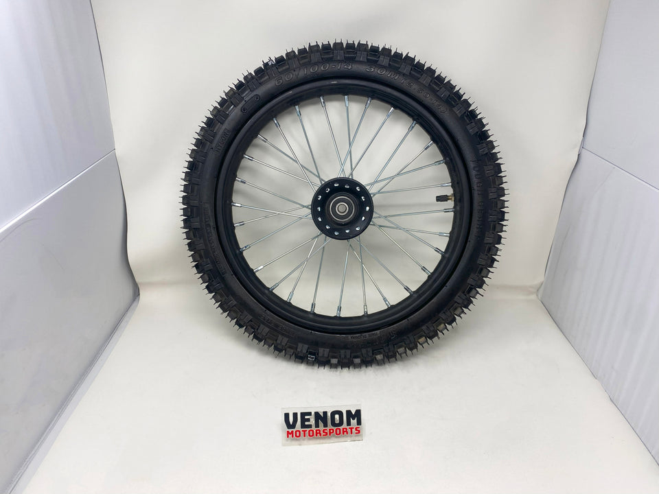 1600w Pro Electric Dirt Bike 48v | Front Tire On Rim (60/100-14)