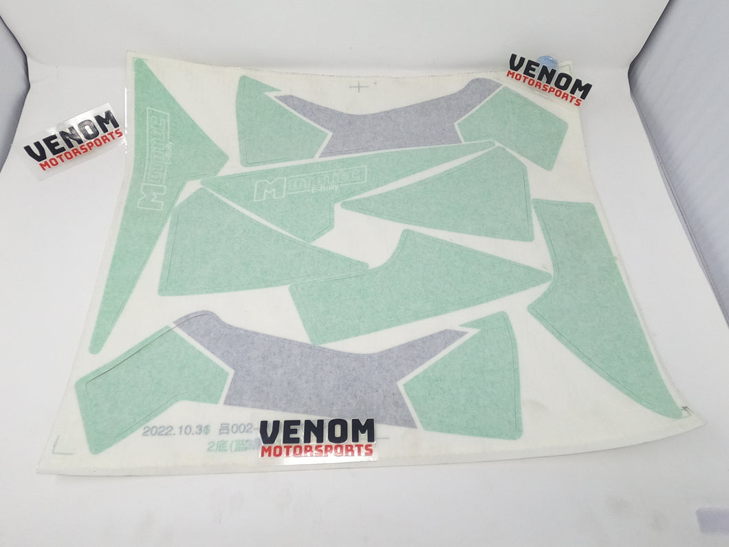 Venom 1000w E-Racer ATV | Decal Kit Green
