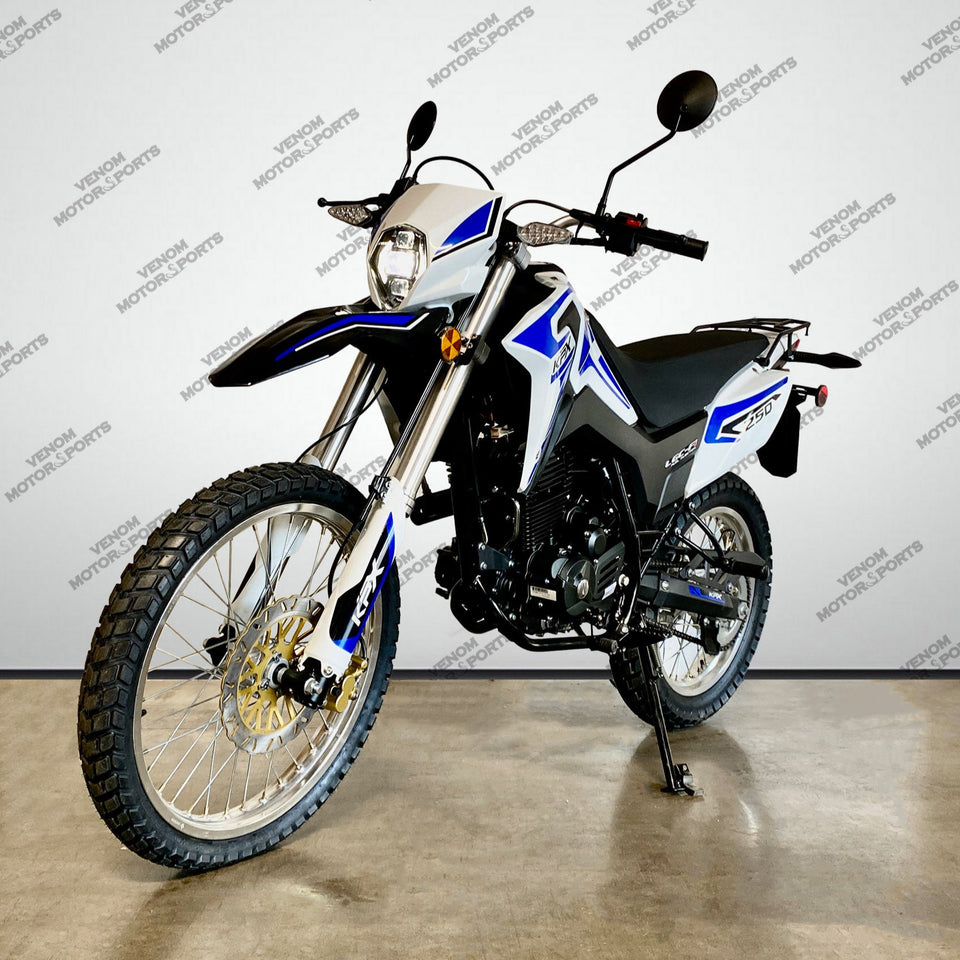 Lifan KPX 250 | 250cc Dual Sport Motorcycle | Fuel Injected | 6 Speed Blue