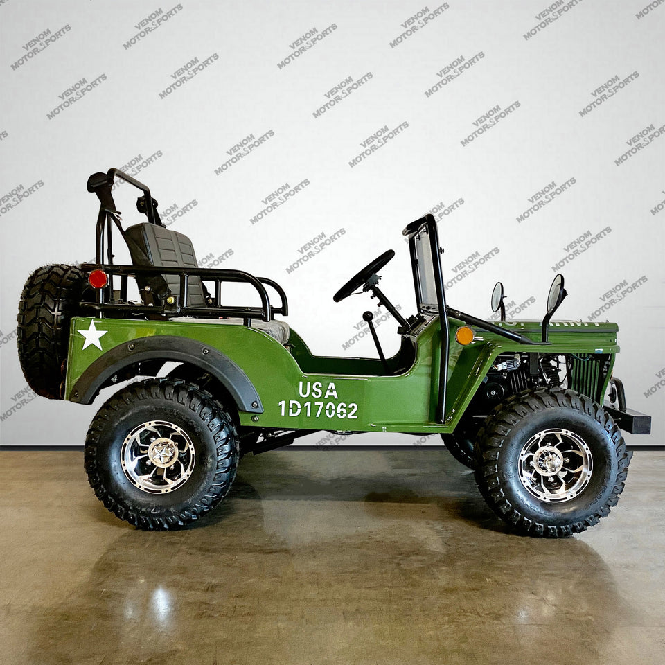 Venom Mini Jeep | 125cc | 2 Seater | Willys Edition | 3 Speed
