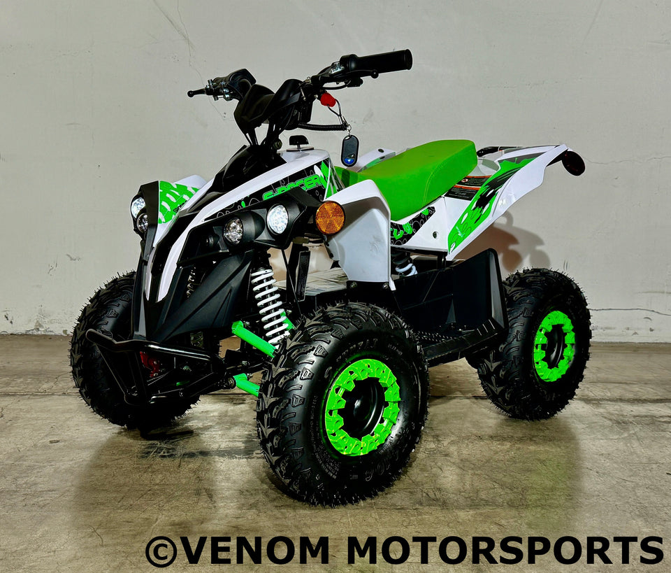 Venom E-Racer | 1000w Electric ATV | 36V Green White