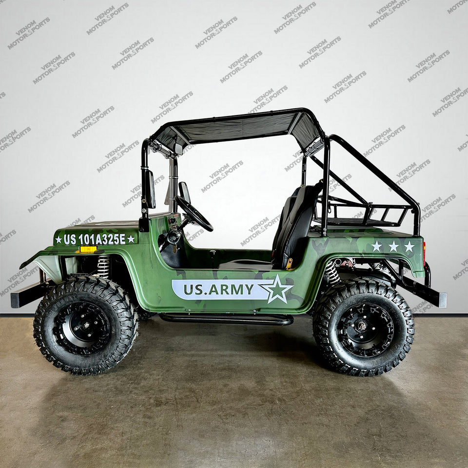 Venom 200cc Mini Jeep | Willys Edition | Full-Size | Automatic