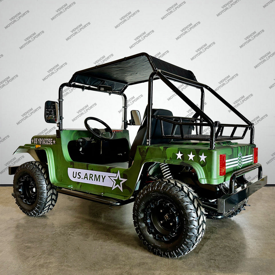 Venom 200cc Mini Jeep | Willys Edition | Full-Size | Automatic