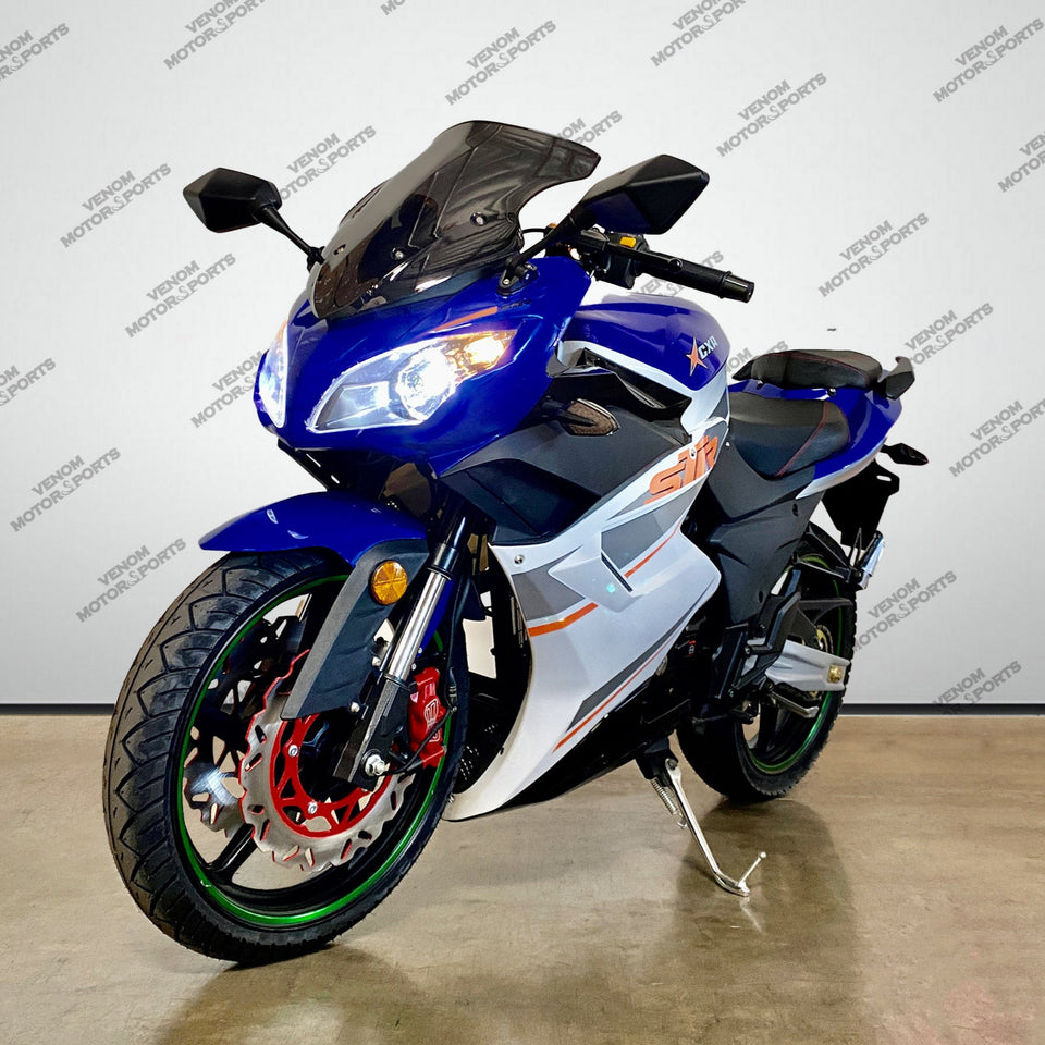 Venom x22R | 250cc Motorcycle | 5 Speed Blue