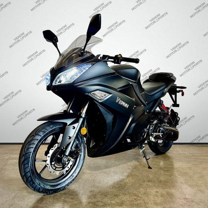 Venom x19 | 200cc Automatic Motorcycle Black & Red