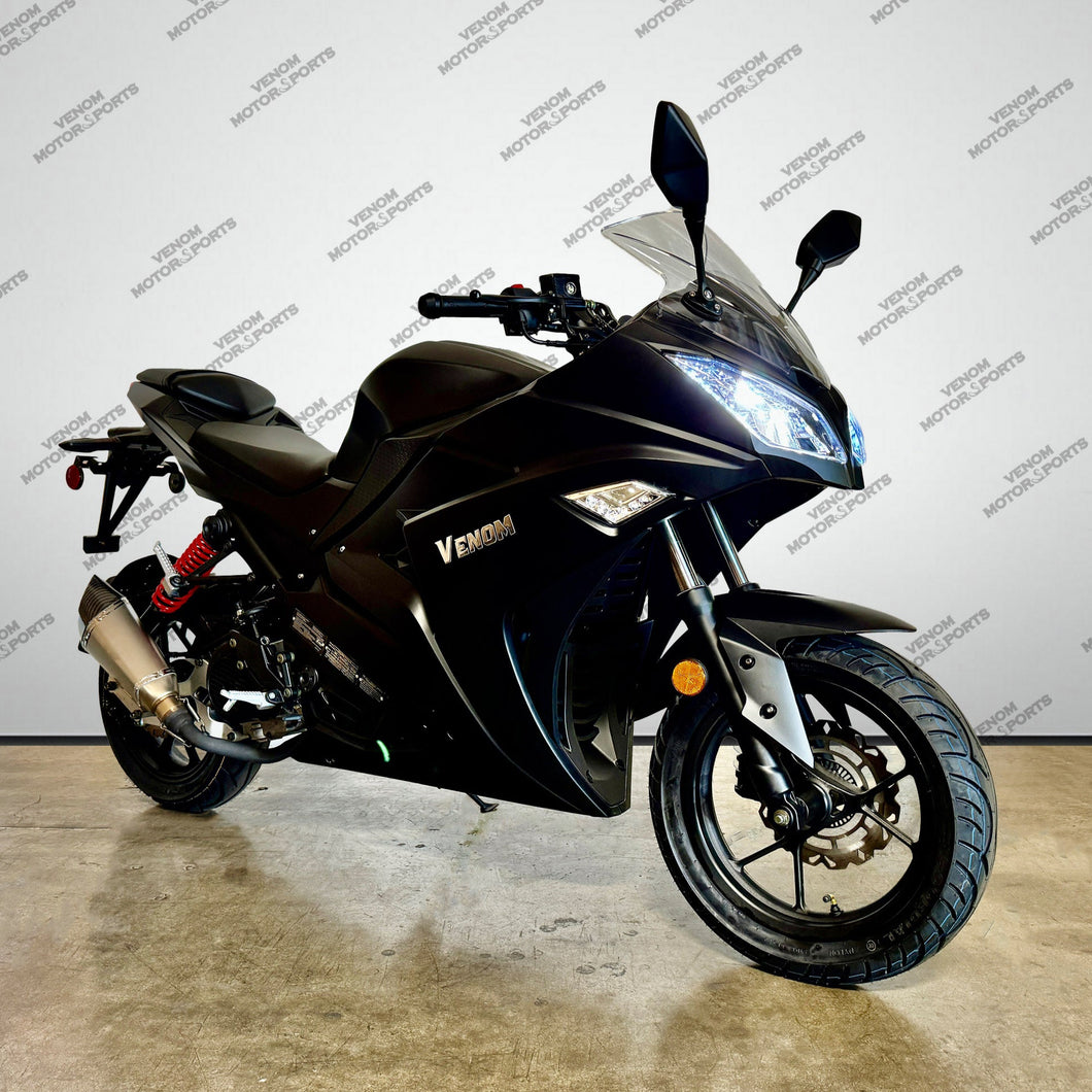 Venom x19 200cc Ninja | Automatic Motorcycle Black & Red