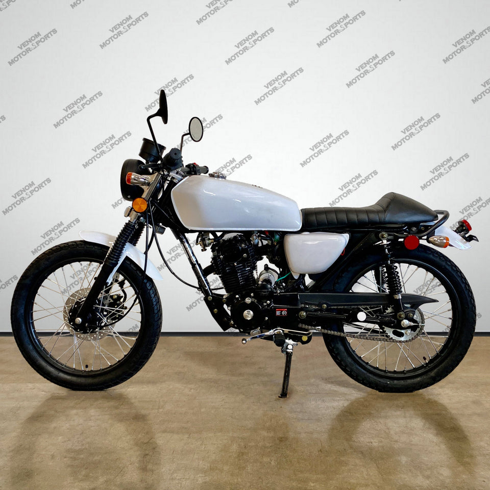 Venom Sportster 250cc Chopper | 5 Speed White