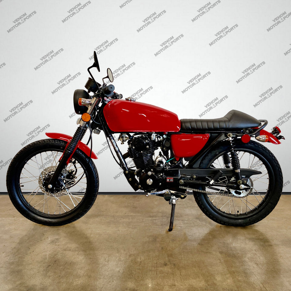 Venom Sportster 250cc Chopper | 5 Speed Red