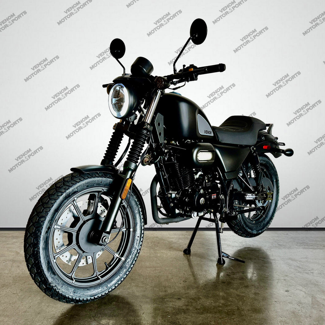 Venom Ghost | 250cc Chopper | 5 Speed Matte Black