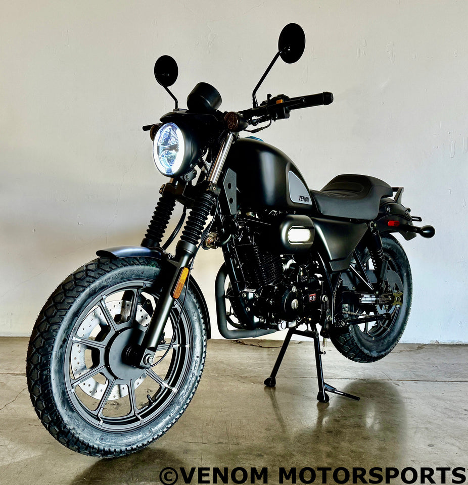 Venom Ghost | 250cc Chopper | 5 Speed Matte Black