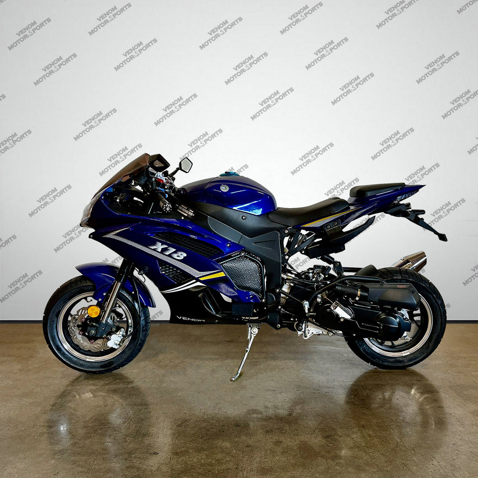 Venom x18 | 50cc Motorcycle | Automatic Transmission [PRE-ORDER JULY 30TH 2025]