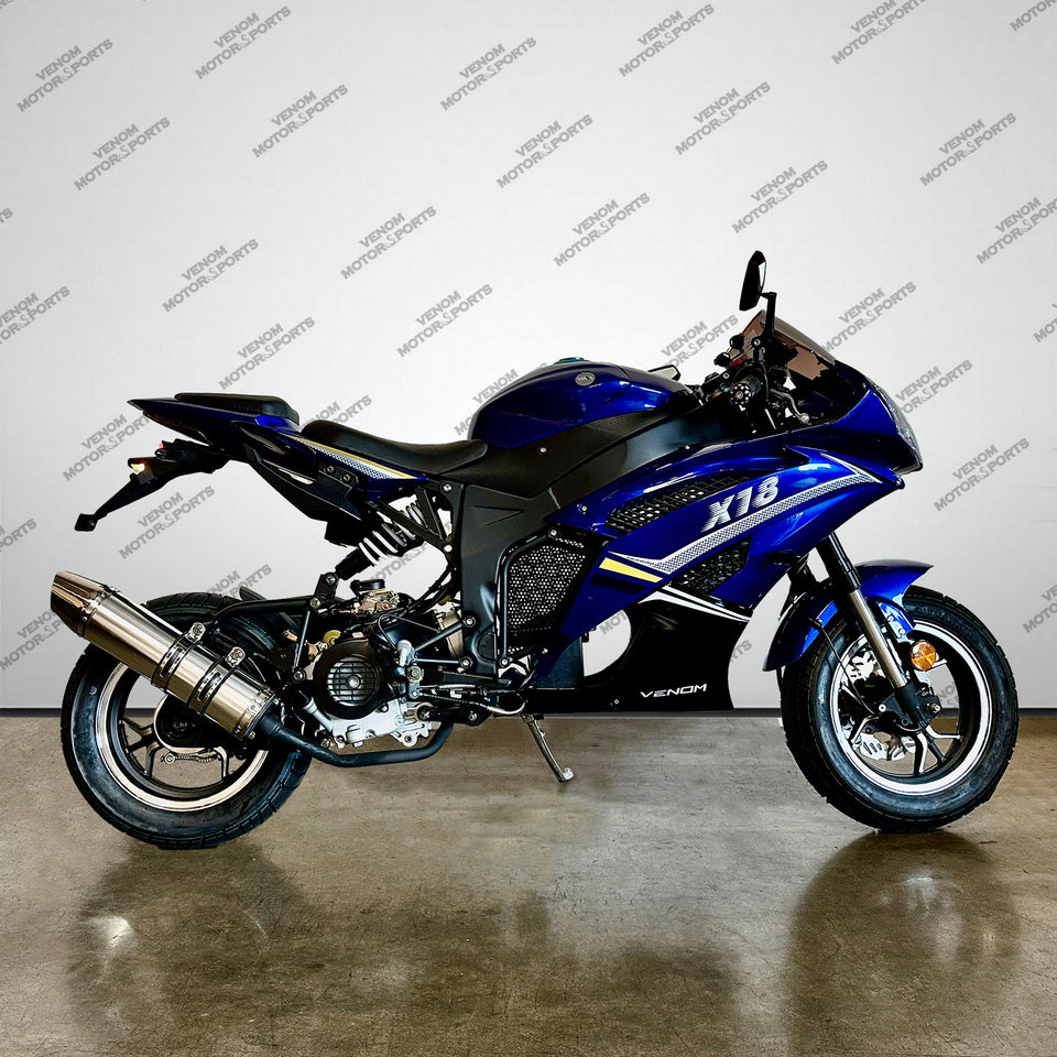 Venom x18 | 50cc Motorcycle | Automatic Transmission [PRE-ORDER JULY 30TH 2025]