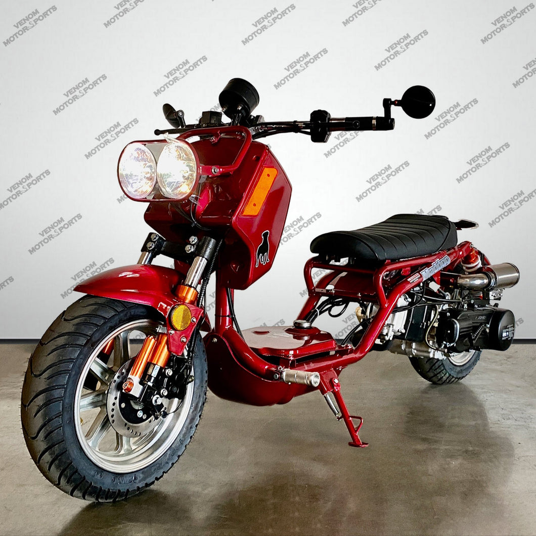 150cc Maddog Scooter | Generation 4 | Automatic Transmission Burgundy