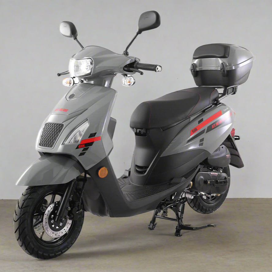 Venom Cali Moped | 50cc Scooter | Automatic Transmission Grey