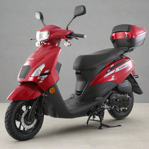 Venom Cali Moped | 50cc Scooter | Automatic Transmission Red