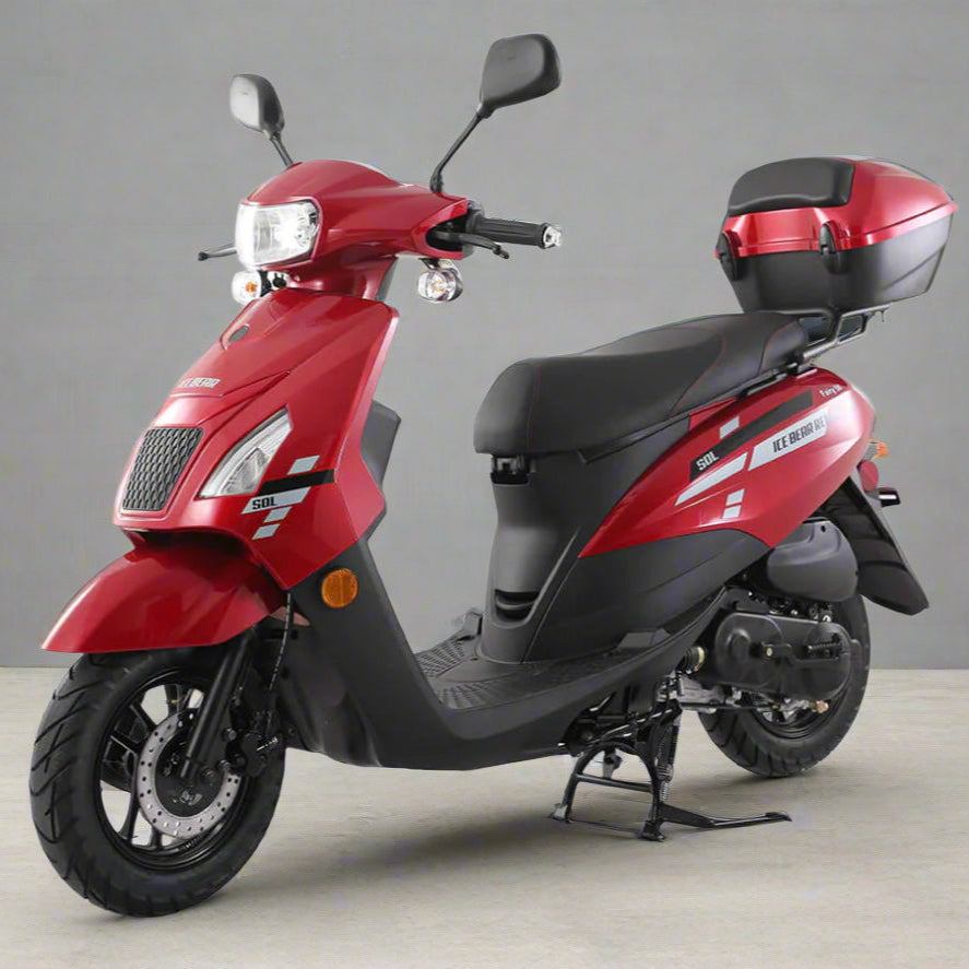 Venom Cali Moped | 50cc Scooter | Automatic Transmission Red