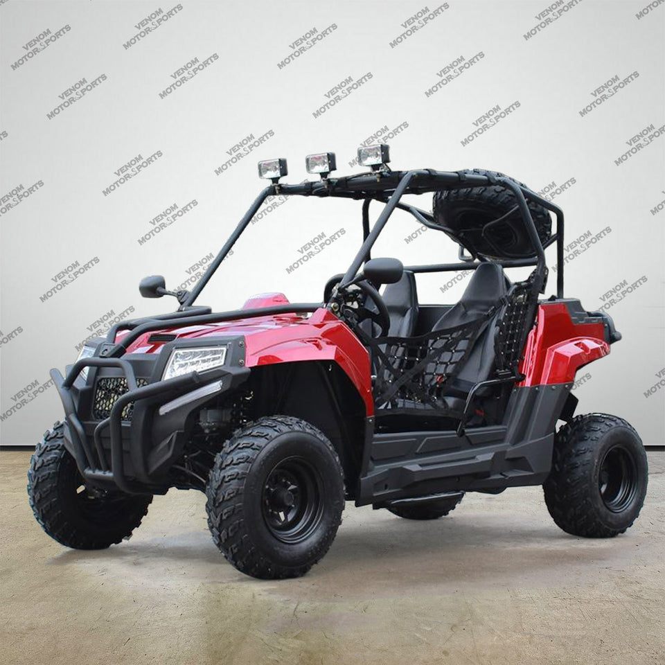 Venom Armored UTV | 2-Seater | 200cc | Automatic + Reverse Red