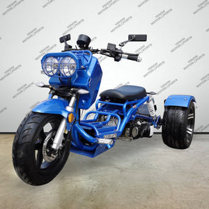 50cc Maddog Trike | 3 Wheeler | Automatic Transmission Blue