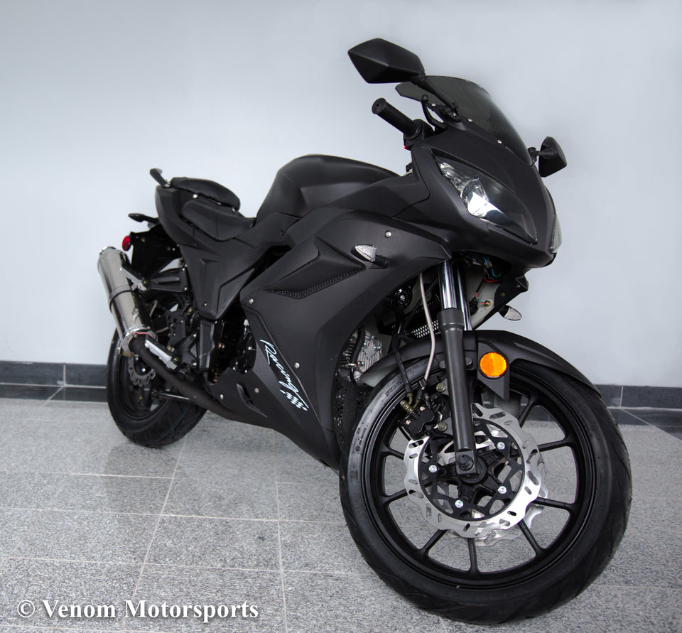 Venom x22 Motorcycle | 125cc Ninja | 4-Speed Matte Black