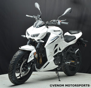 Venom Z250 | 250cc Motorcycle | Fuel Injected | 6 Speed White