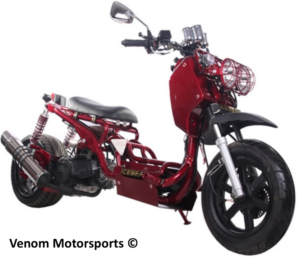150cc Maddog Scooter | Generation 1 | Automatic Transmission Burgundy