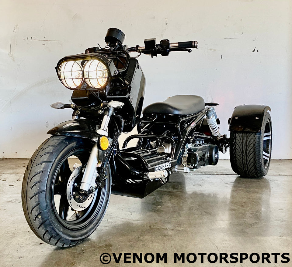 150cc Maddog Trike | 3 Wheeler | Automatic Transmission Black