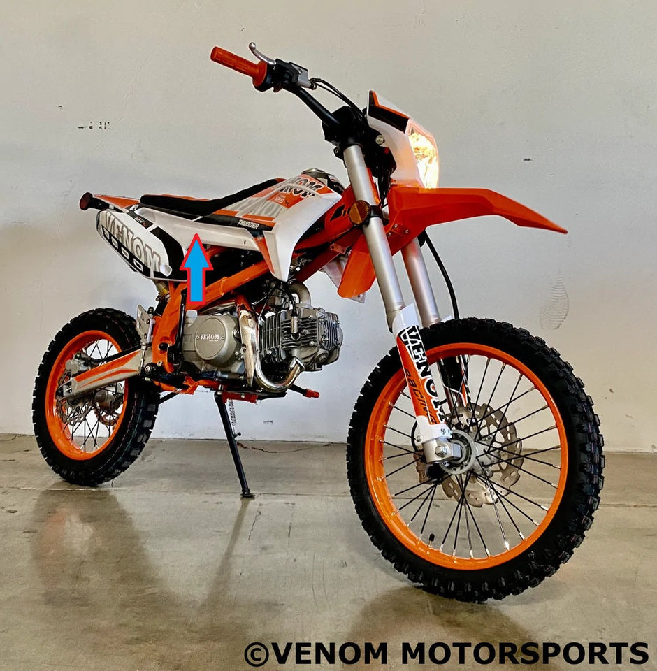 Venom Thunder 125cc Dirt Bike | Right Middle Side Plastic (301050002001)