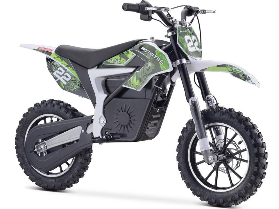 Venom Electric Demon Dirt Bike 500 Watts 36 Volts Lithium Green