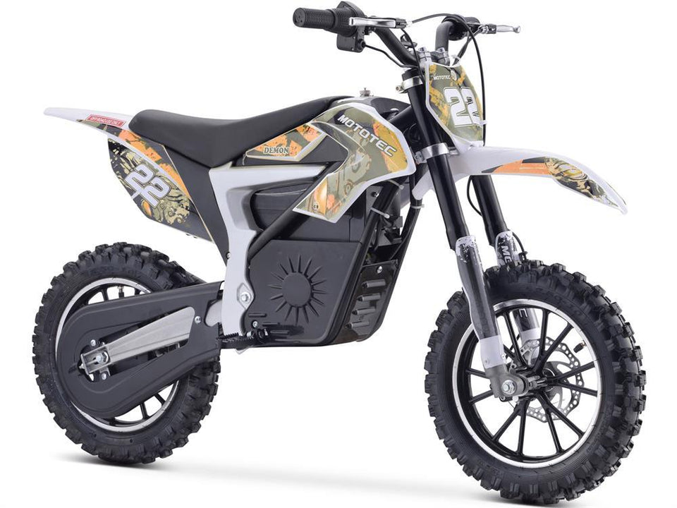 Venom Electric Demon Dirt Bike 500 Watts 36 Volts Lithium Orange