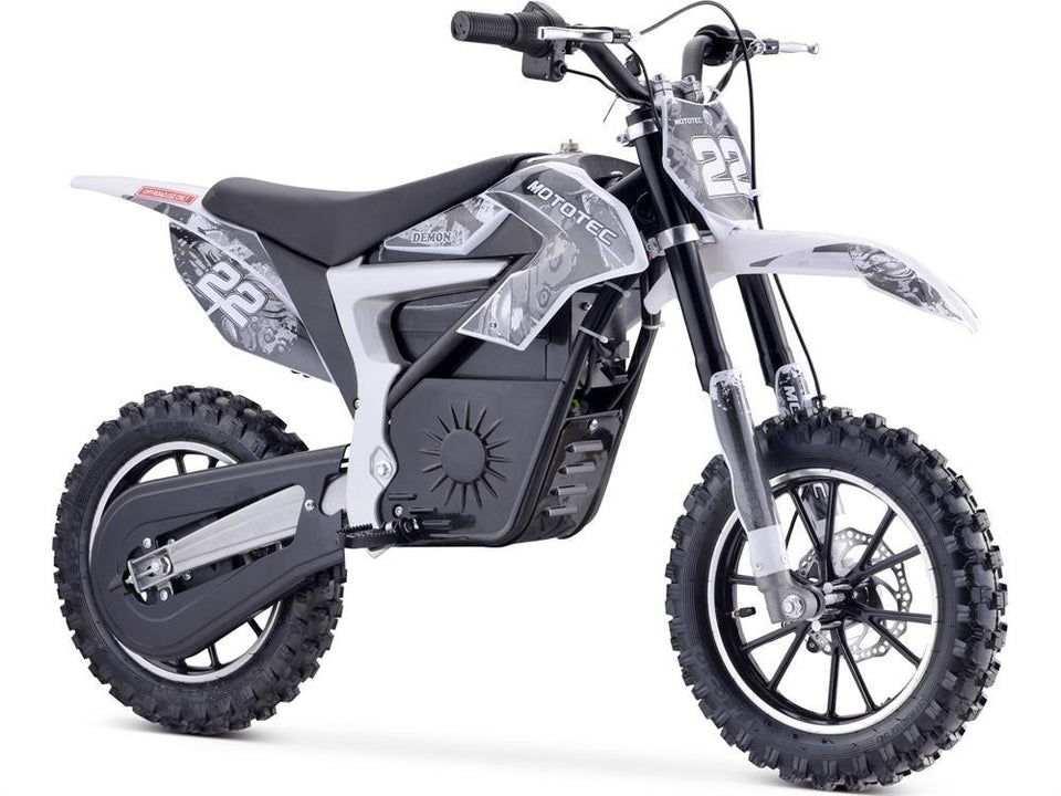 Venom Electric Demon Dirt Bike 500 Watts 36 Volts Lithium White