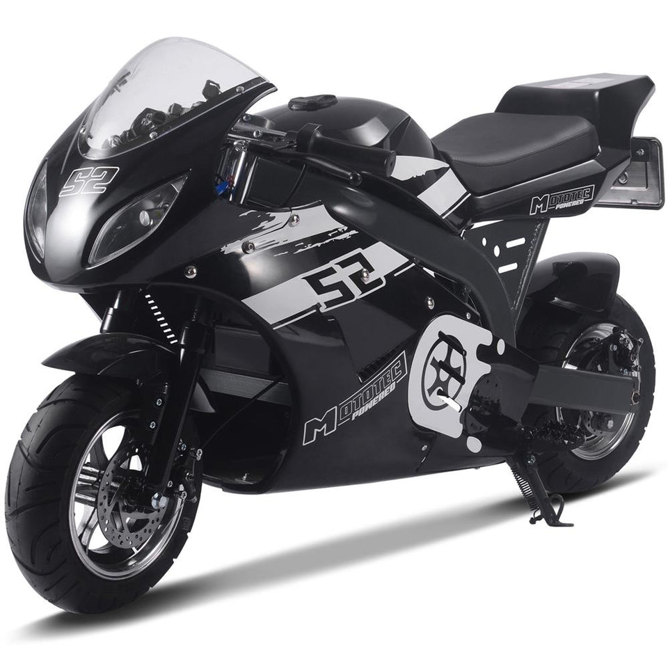Venom M8 Electric Super Pocket Bike | 1000W 48V Black White