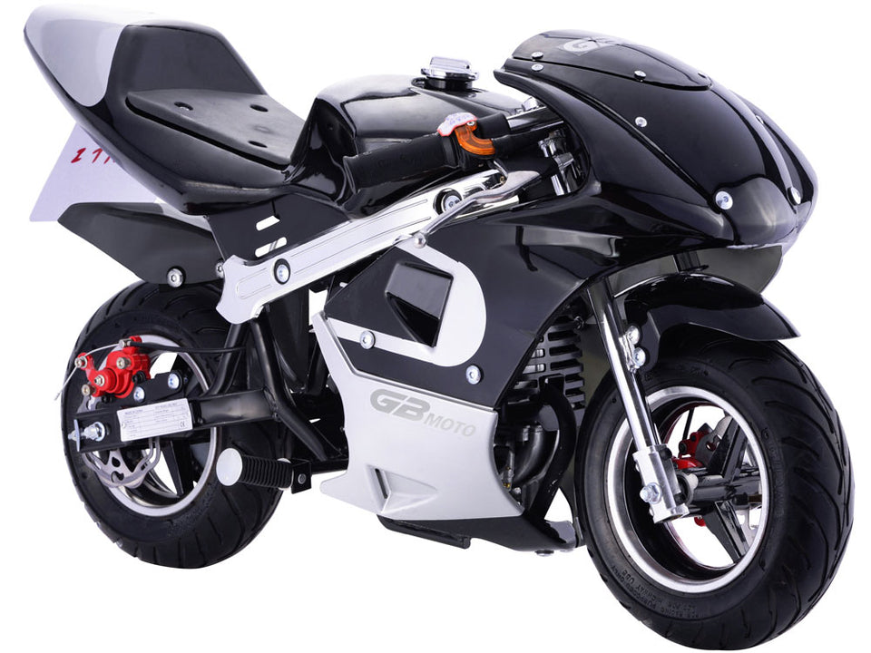 40cc Mini Pocket Bike 4 Stroke - M5 Black 6 months Replacement Parts Warranty ($0)