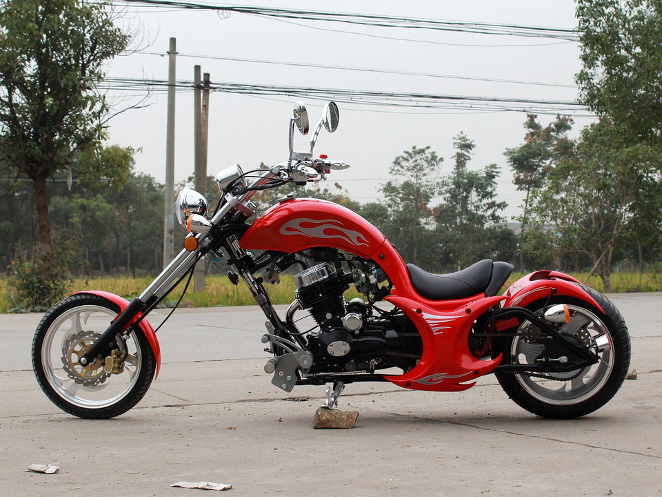 Venom Villain | 250cc Chopper | 5-Speed Red