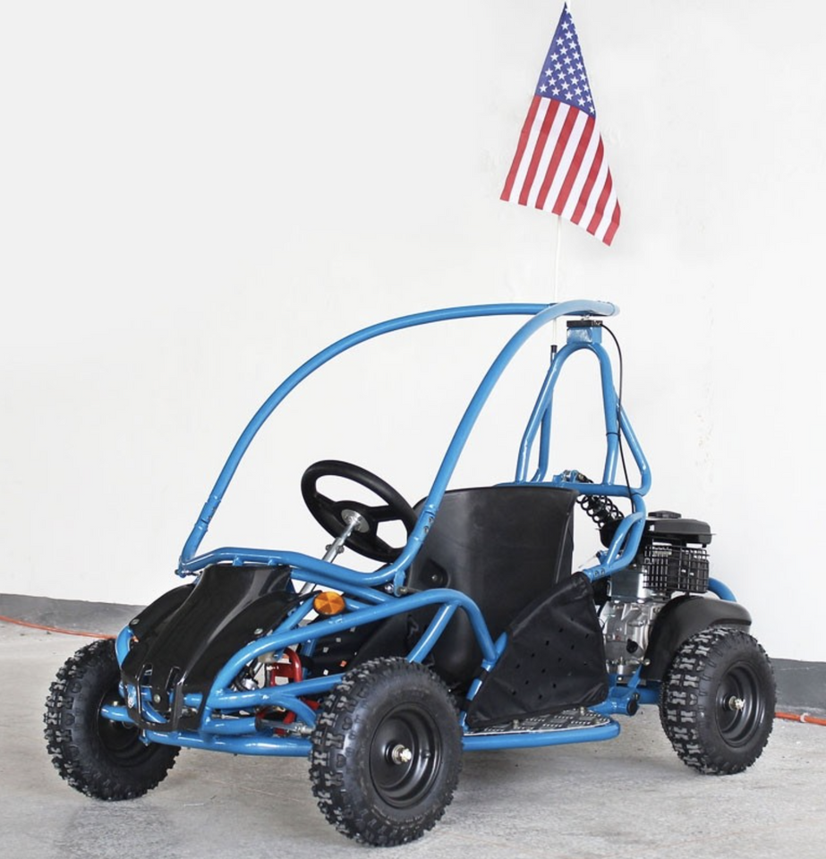 Venom Kids Speed Racer | 80cc Go Kart | Automatic Blue