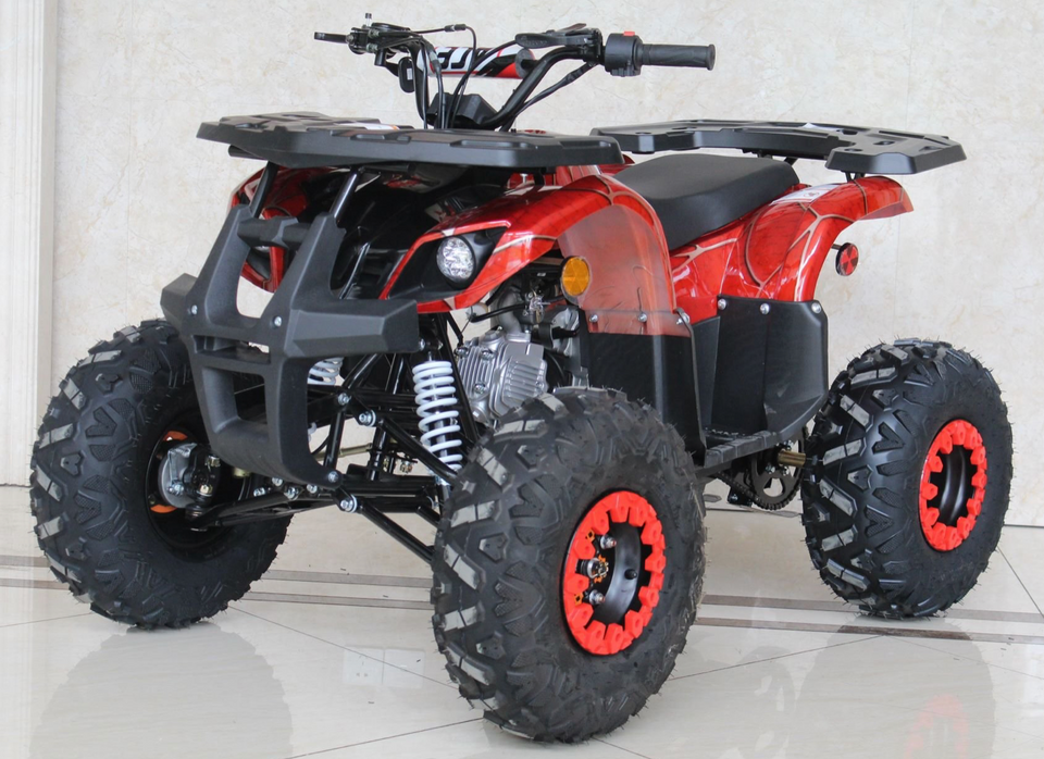 2022 Venom Grizzly 125cc ATV | Automatic Transmission Spider Red