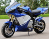 110cc Venom x7 Super Pocket Bike - Predator Blue 6mth replacement parts ($0) No ($0)