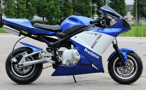 110cc Venom x7 Super Pocket Bike - Predator Blue