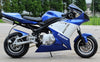 110cc Venom x7 Super Pocket Bike - Predator Blue