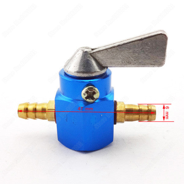 Gas Petrol Cock Fuel Tap 6mm Motorcycle 1/4" gasoline Inline Petcock Motocross Valve For Pit Dirt Bike Motorcycle